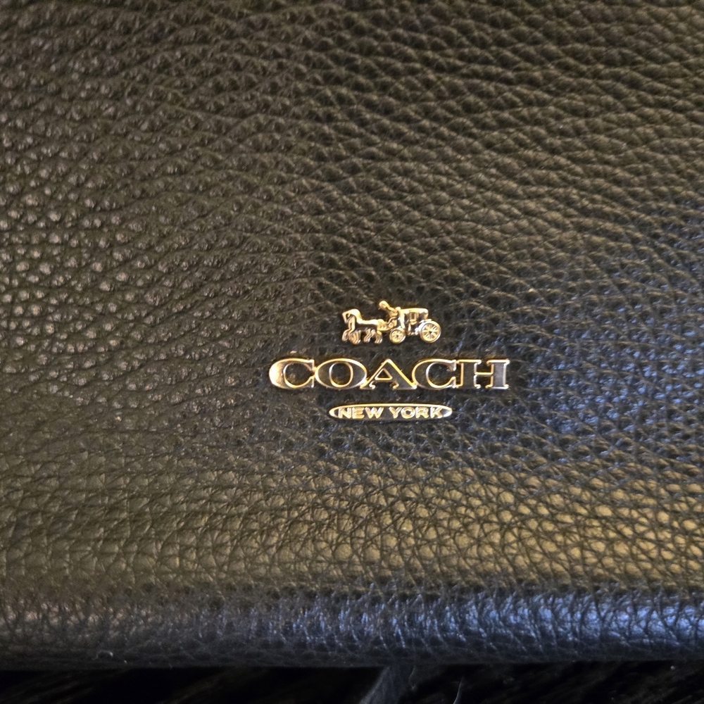 Coach Black Leather Crossbody Bag - Picture 3 of 9